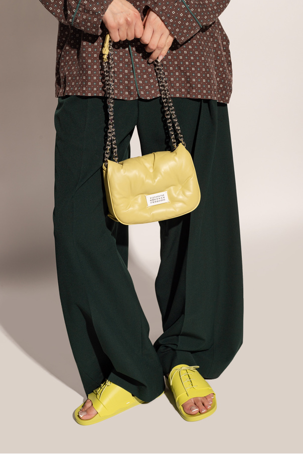 Green 'Glam Slam Mini' quilted shoulder bag Maison Margiela -  SchaferandweinerShops Libya - Envelope Buckle Printed Shoulder Bag